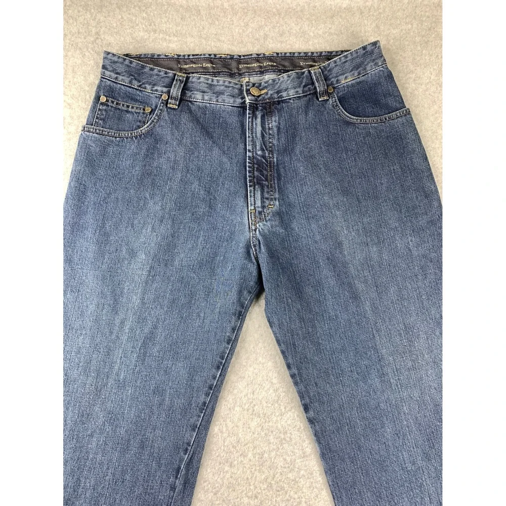 Ermenegildo Zegna Jeans Mens 38‎ Blue Straight Leg Denim Made In Italy